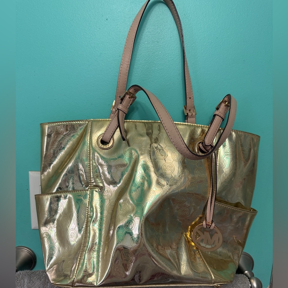 Michael Kors Shimmering Gold Tote